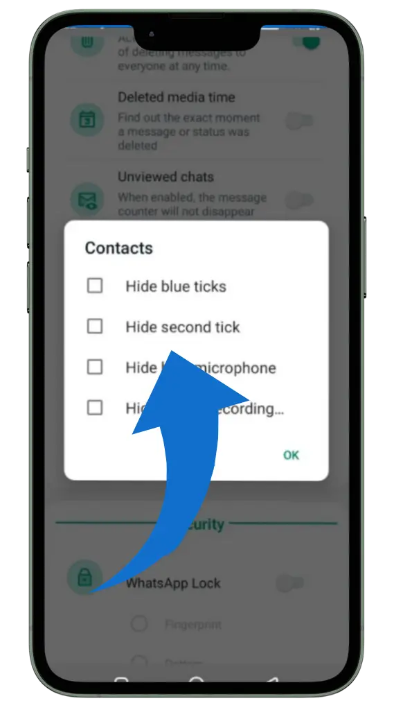 Ocultar la segunda marca Ocultar la segunda marca
