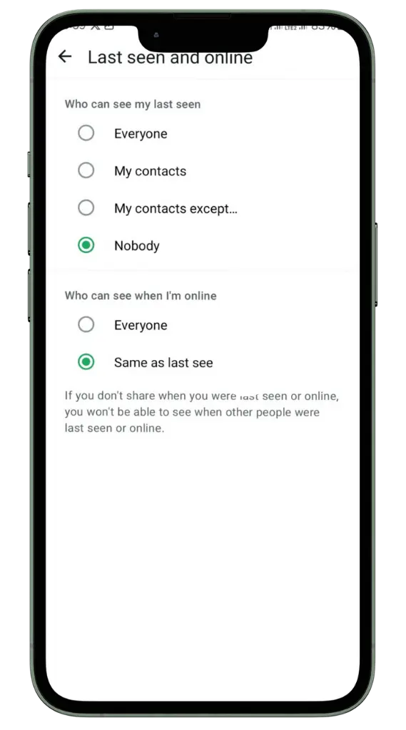 Ocultar estado en línea Ocultar estado en línea