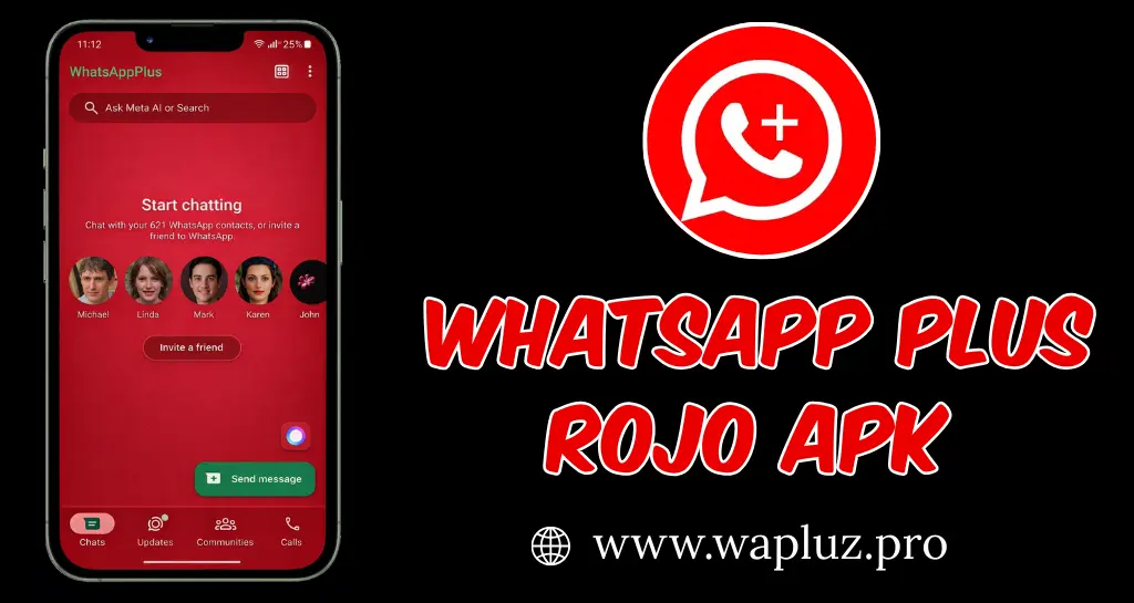WhatsApp Plus Rojo Descargar la última versión - Oficial Actualizada